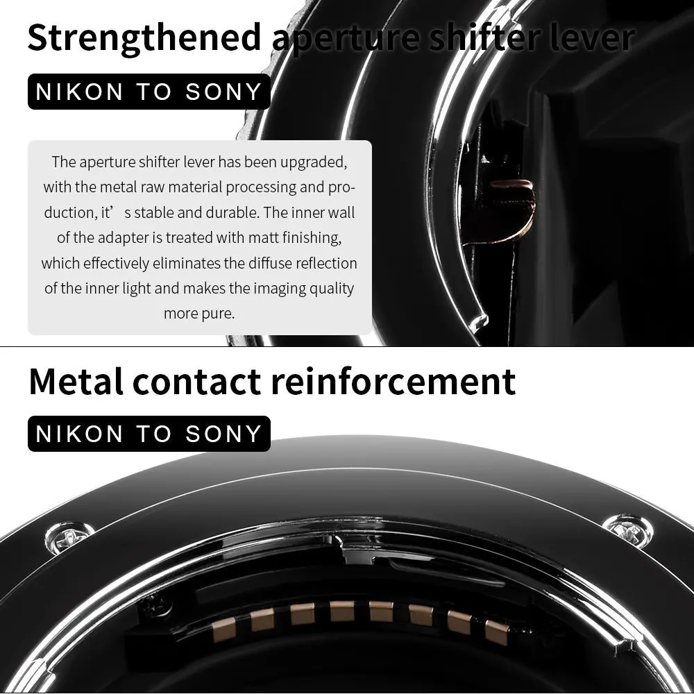 Commlite ENF E1 Pro V08 автофокусом для объектива с креплением Объектив Nikon Sigma F Крепление к