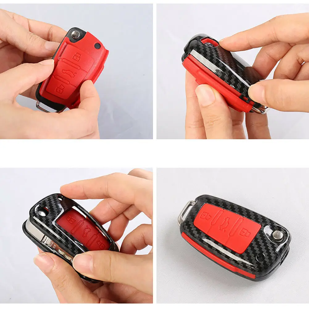 3 кнопки черный/красный дополнительно из углеродного волокна чехол для