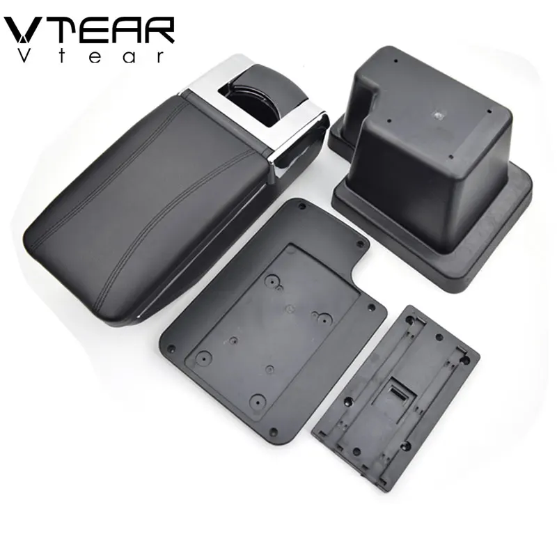 Vtear для VW Tiguan Allspace подлокотник коробка вращающийся подлокотник USB автомобильный стиль хранения центральная консоль модификация авто аксессуары