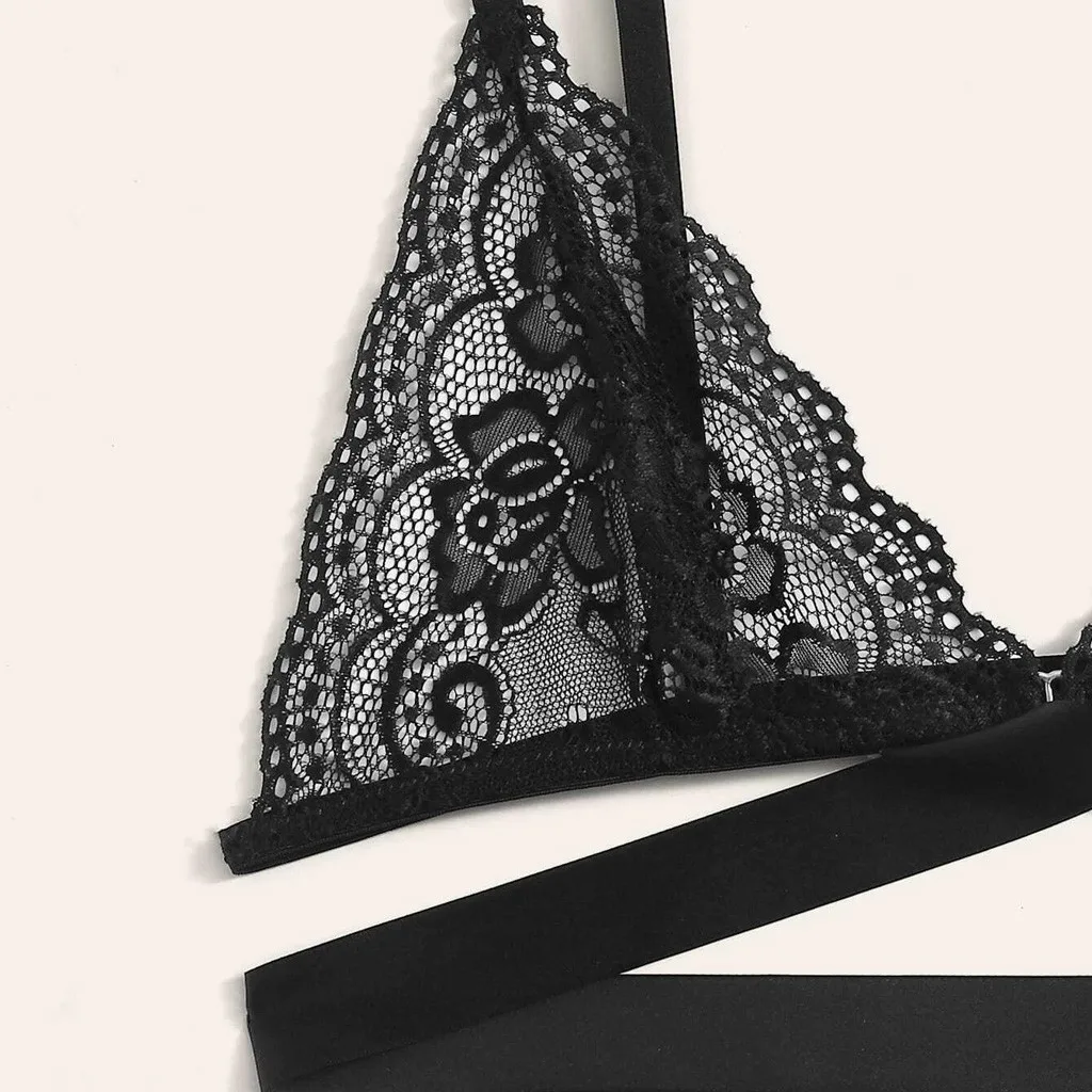 Нижнее белье сексуальный комплект с бюстгальтером женское кружевное нижнее