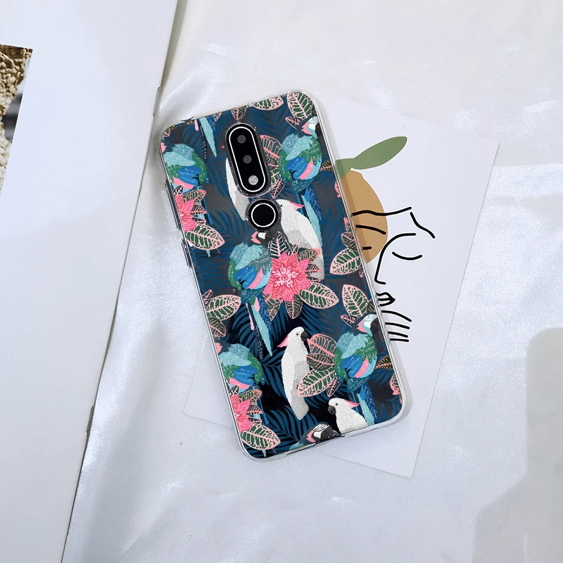 Мягкий чехол для телефона Nokia 2 1 3 5 6 7 Plus силиконовая задняя крышка 4