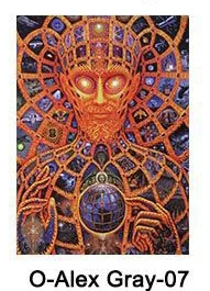 07 Настенное искусство Alex серый Oversoul трипси-психоделический абстрактный плакат шелковая ткань печать Картина Настенная картина домашний декор - Цвет: 07