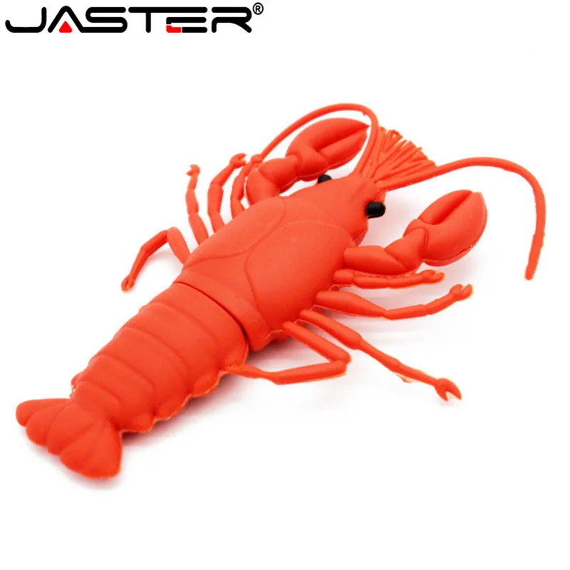 Usb флеш-накопители JASTER с креветками Милая модель животными Флешка usb 2 0 16 ГБ 32 64 Гб