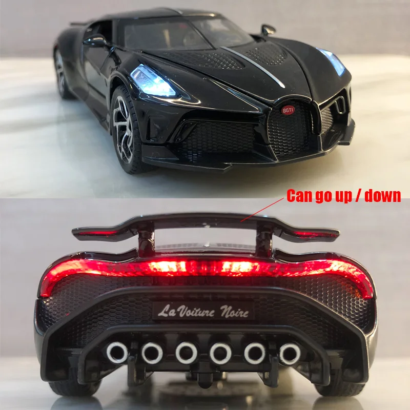 1:32 Bugatti La Voiture Noire Литой Сплав модель автомобиля Global Limited Edition коллекционные