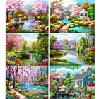 GATYZTORY, алмазная живопись, пейзаж, сделай сам, полностью Алмазная вышивка, пейзаж, мозаика, картина Стразы, домашний декор, подарок