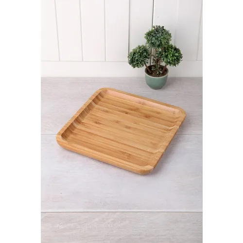 

Queen's Kitchen Bamboo Lux 20cm Square Cake Service-Presentation