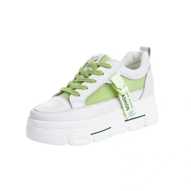 

Women Shoes Chunky Sneakers Summer Vulcanize Shoes Ladies Mesh Lacing Casual Shoes Woman Fashion Old Dad Shoes Platform Sneaker