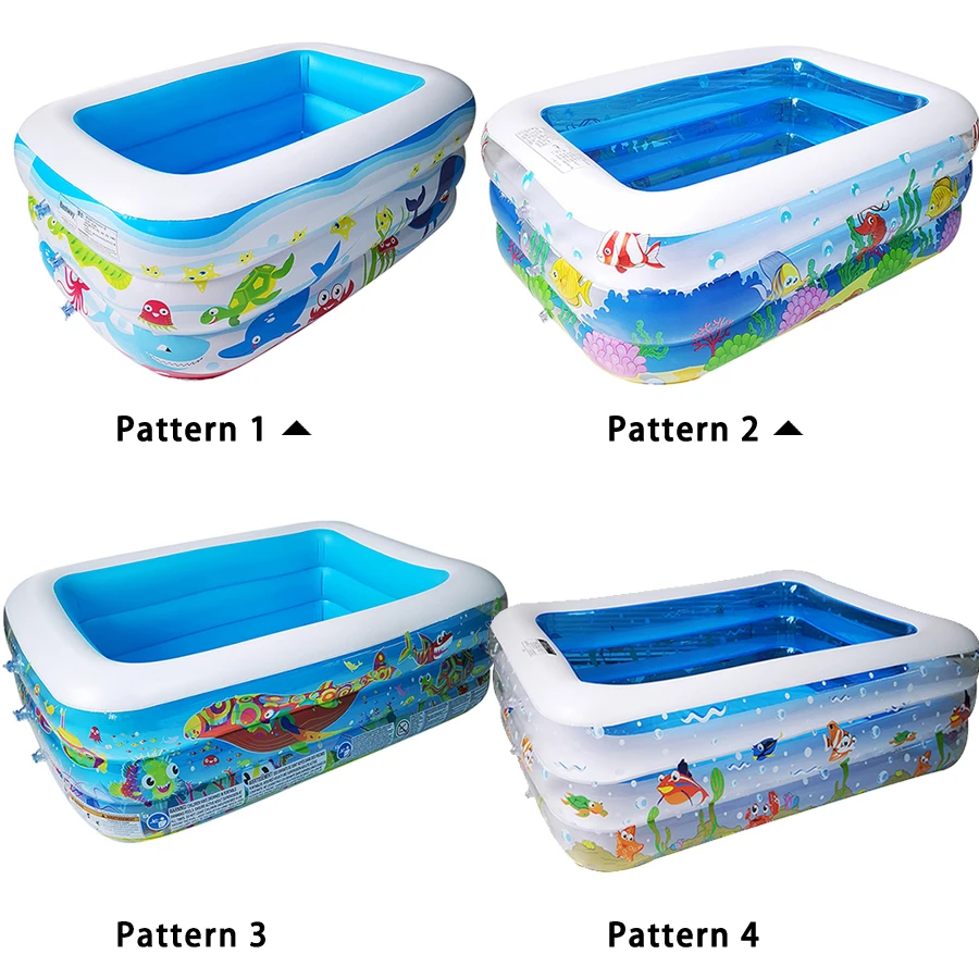 

Kids inflatable swimming Pool piscina inflavel adulto Paddling Pool Large Size Inflatable Square Swimming Pool for baby