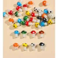 10pcslot fashion mini mushroom resin charms acrylic pendant for earrings bracelet necklace diy jewelry finding making wholesale