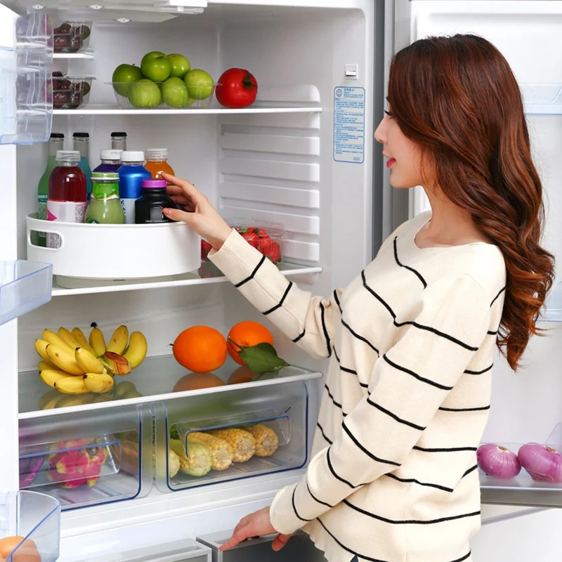 Глубокий ленивый Susan поворотный стол корзина для хранения пищи Фрукты Дисплей