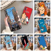french classic cartoon the adventures of tintin phone case for samsung note 7 8 9 10 plus lite galaxy j7 j8 j6 plus 2018 prime