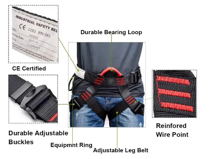 Ремень безопасности на половину тела для взрослых уличный скалолазания