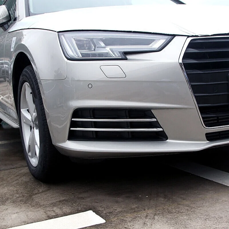 ABS хром для Audi A4 b9 2016 2017 автомобильный передний/задний противотуманный Абажур