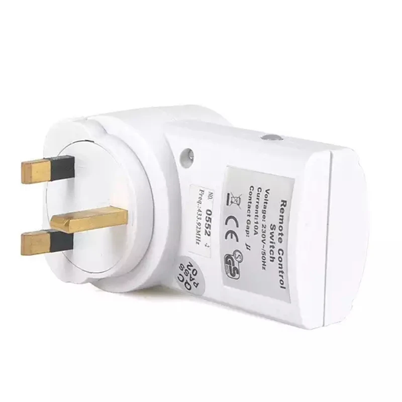 UK беспроводной выход дистанционное управление розеточный светильник