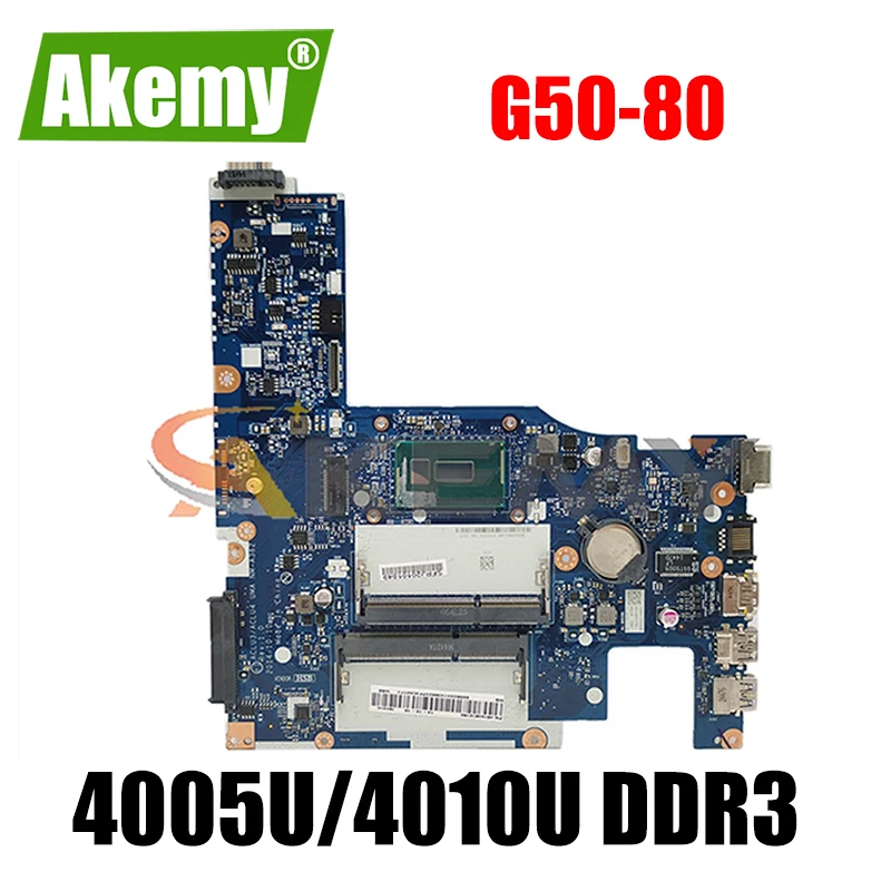 

Akemy ACLU3/ACLU4 UMA NM-A362 Motherboard For Lenovo G50-80 Laptop Motherboard CPU 4005U/4010U DDR3 100% Test Work