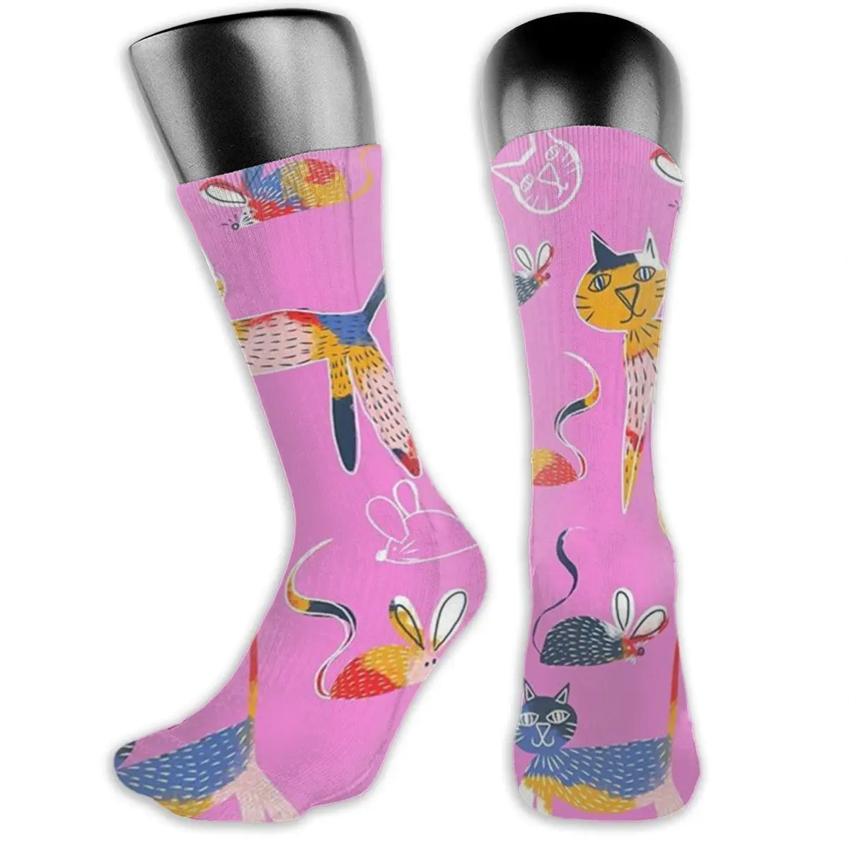 Бесшумные дизайнерские носки на среднем каблуке в Корейском стиле Длинные