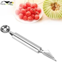 1pcs creative fruit carving knife watermelon baller ice cream dig ball scoop spoon baller diy assorted cold dishes tools
