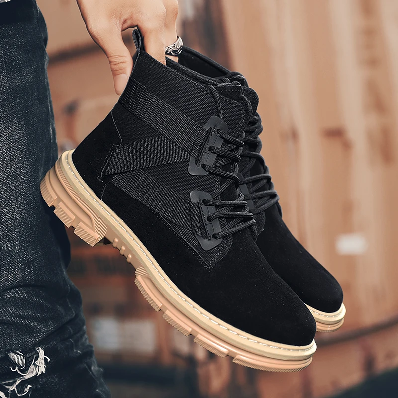 Men Hiking Shoes winter boots Waterproof Breathable Tactical Combat Boots Desert Training Sneakers Shoes Men Anti-Slip Trekking