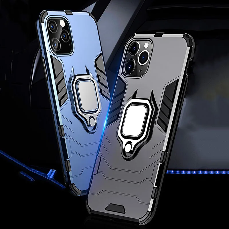 Чехол для телефона с металлическим кольцом на палец s iphone 11 Pro MAX чехол 2019 жесткий