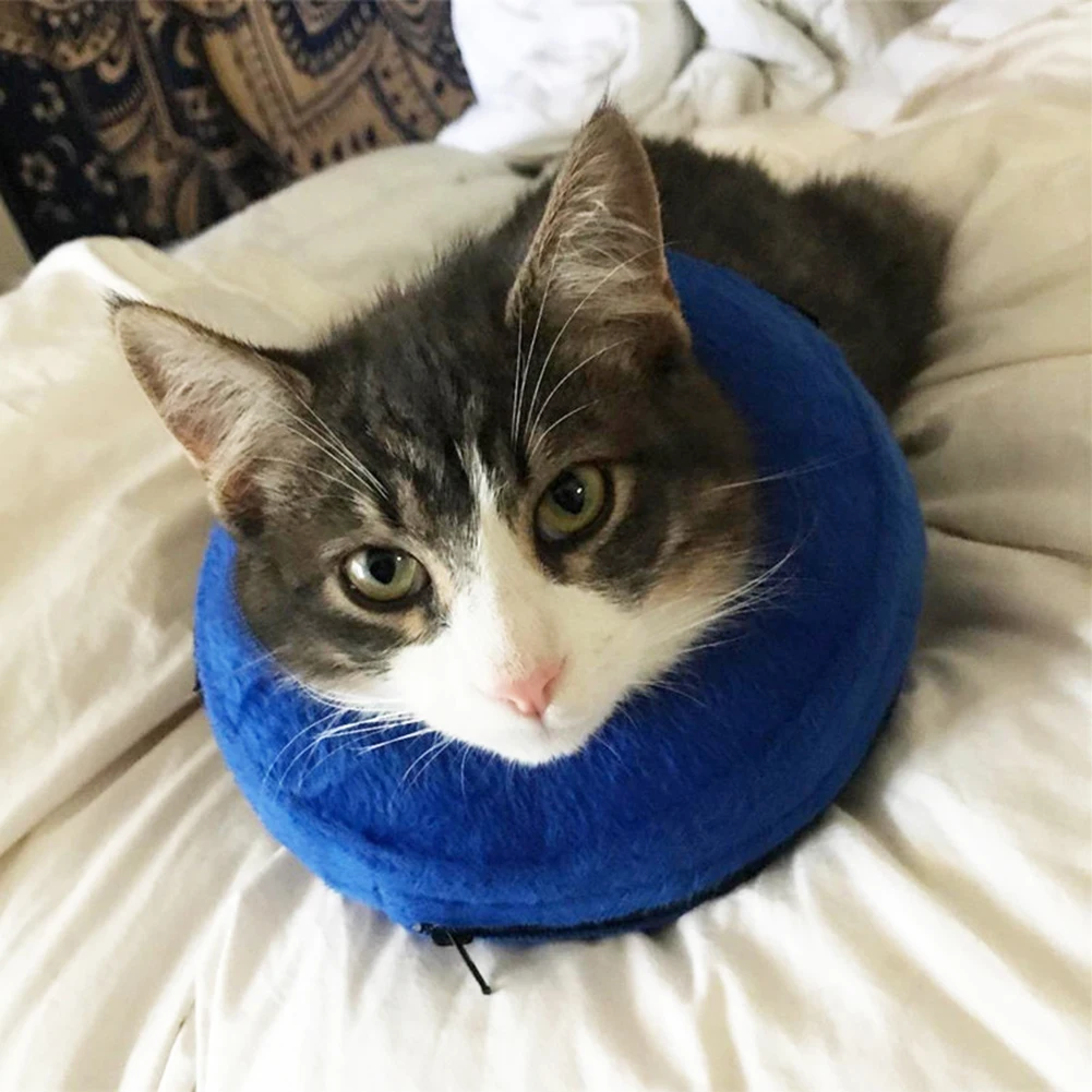 Надувная толстая подкладка для собак и кошек подушка шеи защитный