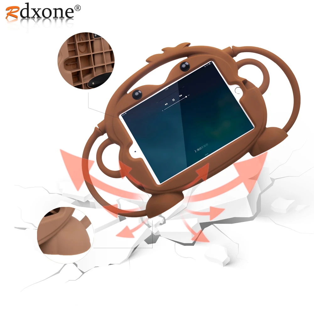 

Детский защитный чехол для планшета Apple iPad Air Pro 9,7 дюйма, ipad 5, ipad 6, противоударный силиконовый чехол с подставкой 9,7 дюйма для iPad Air2, Air1, чехлы