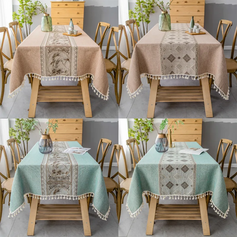 

Elegant Various Lacy Tablecloth Synthetic Material Rectangular TableclothKitchen Coffee Table Cloth Cover Tischtuch Desk Cover