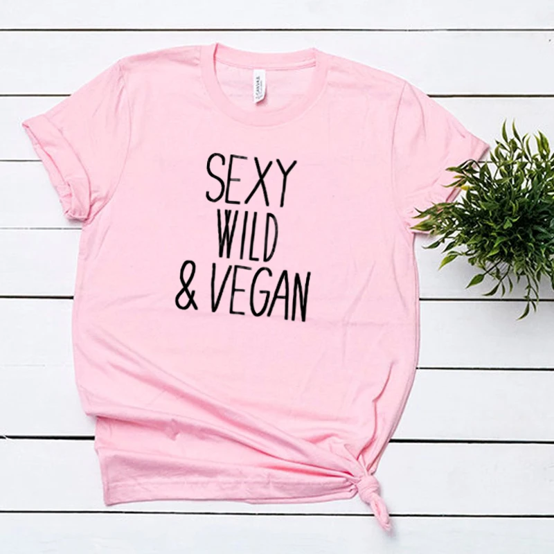 Футболка женская вегетарианская с круглым вырезом из хлопка|Футболки| |