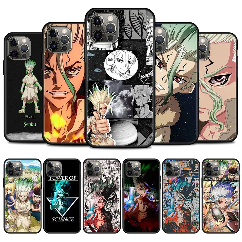 

Senku Ishigami Silicone Phone Bag Case For iPhone 12 13 Mini 11 Pro Max X XS XR 7 8 6 6S Plus 5 5S SE 2020 Cover Housing