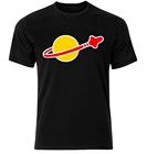 Лего классический космический логотип черная футболка-в наличии M L Xl Топы Новая унисекс забавная футболка