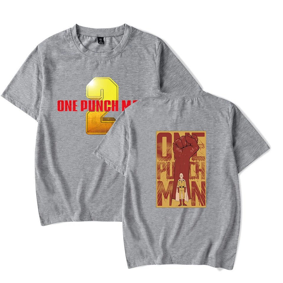 Футболка с аниме One Punch Man модная Винтажная футболка в стиле хип-хоп для мужчин и