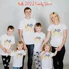 Детский хлопковый комбинезон с принтом Hello 2022