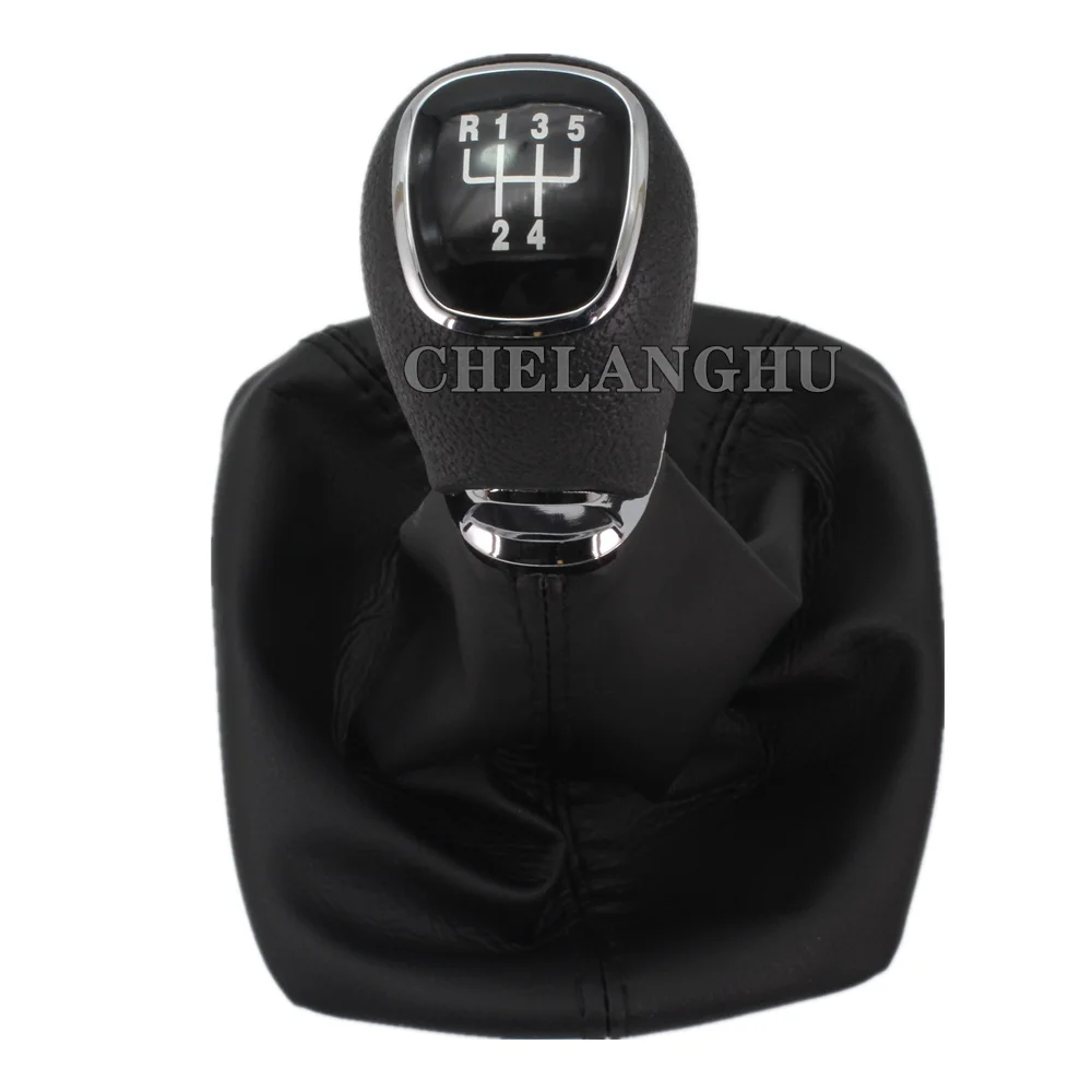 5 Speed Car Gear Stick Shift Knob Boot For Skoda Octavia A5 A6 Sedan Combi 2004 2005 2006 2007 2008 2009 2010 2011 2012 2013