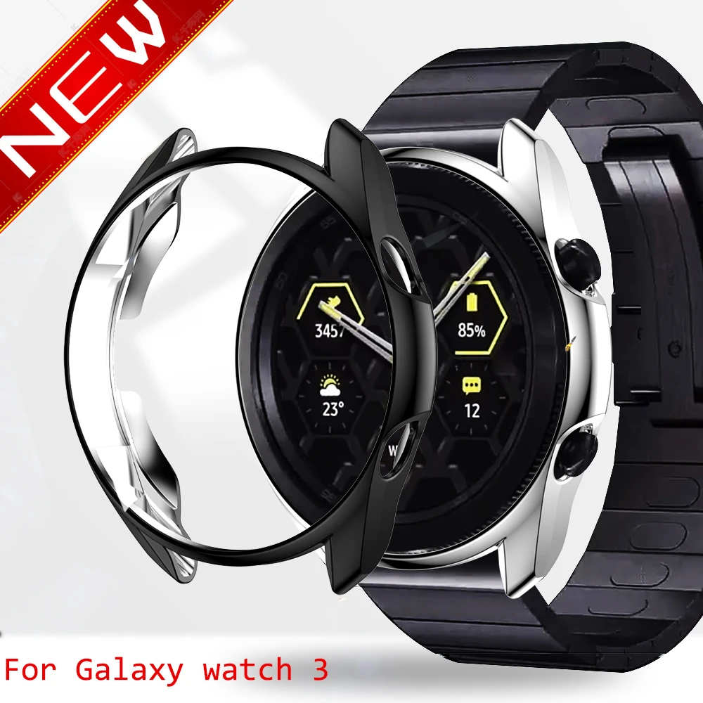 Чехол для samsung Galaxy Watch 3 46 мм 42 Gear S3 защитная пленка экрана мягкая ударопрочная
