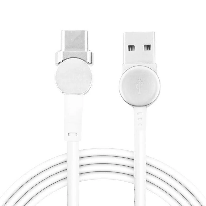 180 Вращение магнитное кольцо зарядный кабель Универсальный для iPhone Android Type C LFX