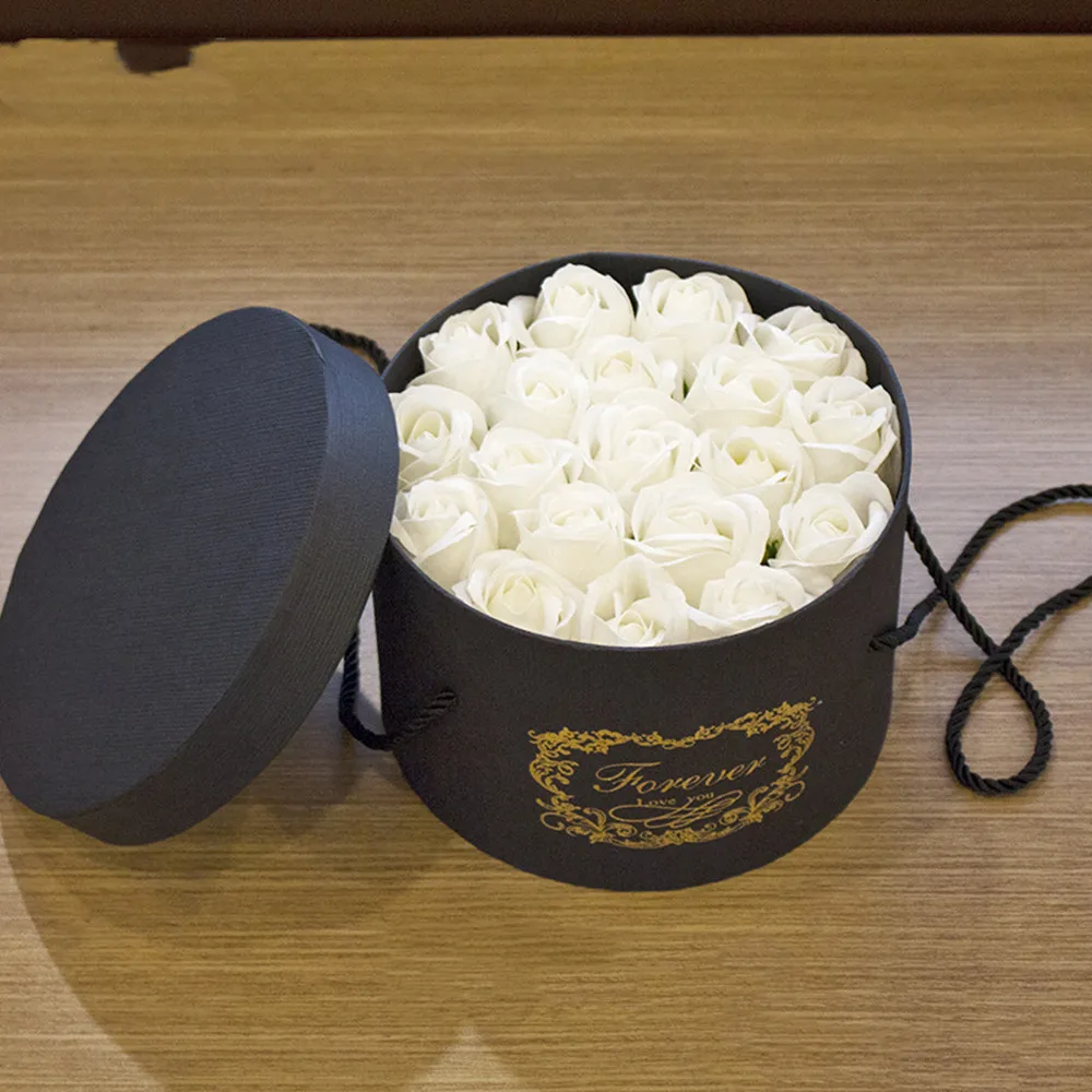 19pcs Soap flowers Hand-made rose Valentine's day flower gift soap box Romantic and creative birthday | Красота и здоровье