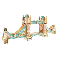 london tower bridge 3d wooden contruction puzzle building model diy puzzles educational toy children christmas gifts