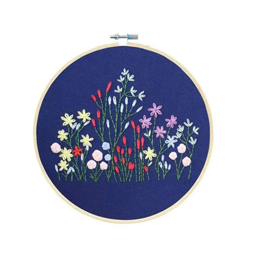 Цветок лист ручной работы сделай сам Ткань Европейская Вышивка Цветы Растения