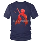 Футболка Tvoe Ichigo Kurosaki, Мужская модная футболка с коротким рукавом, хлопковая Футболка с принтом аниме Shinigami и отбеливателем, городские футболки, топы, уличная одежда