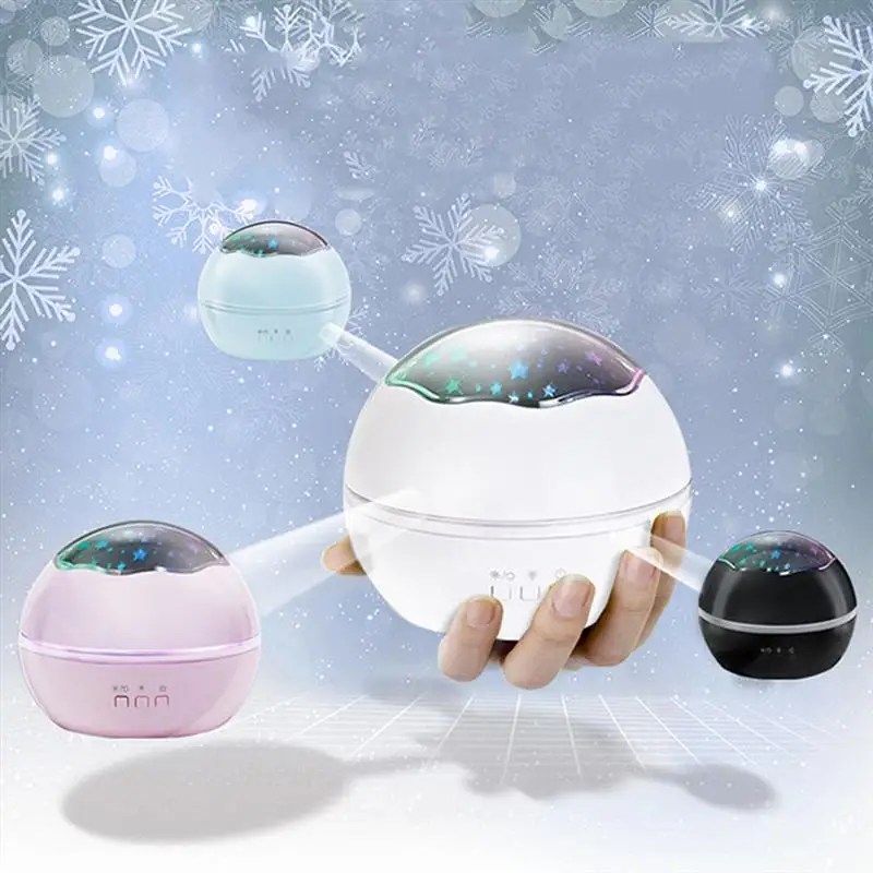 

1Pc Star Projector USB Battery Powered Romantic Round 360 Rotating Night Light Christmas Gifts Home Decoration Bedroom Lights