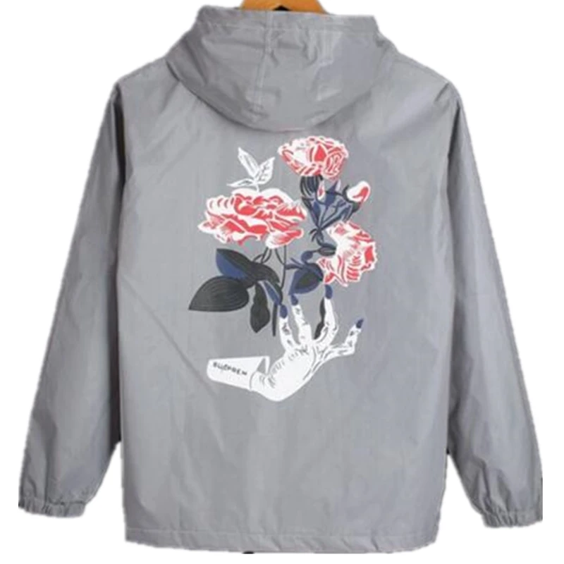 Мужская Светоотражающая куртка с индивидуальным рисунком ветровка в стиле хип