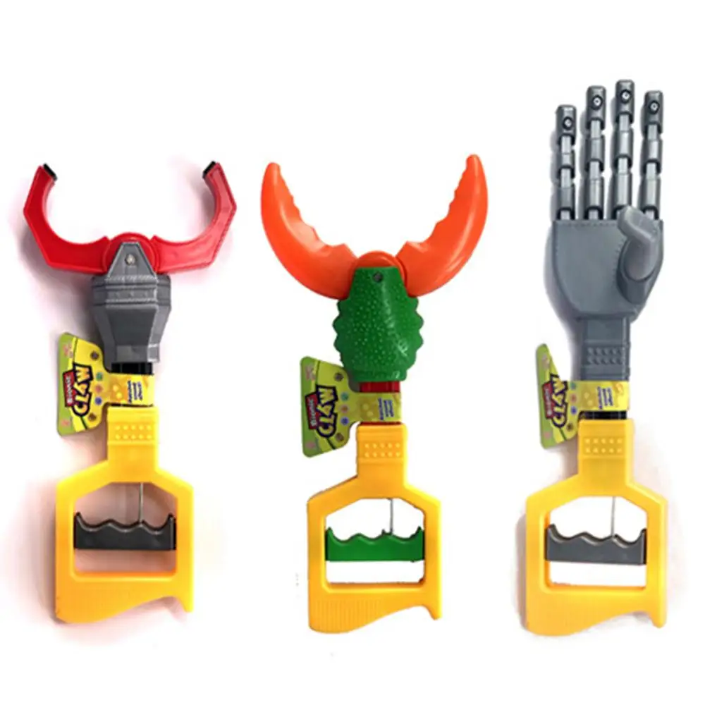 

Creative Crab Robot Claw Hand Grabber Kids Entainment Toy Party Favors Gift Hand Wrist Strengthen DIY Robot Grab Toy Kid Action