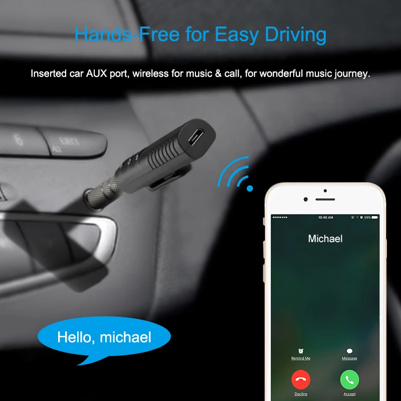 Аудиоприемник Orendil для наушников беспроводной музыкальный приемник совместимый
