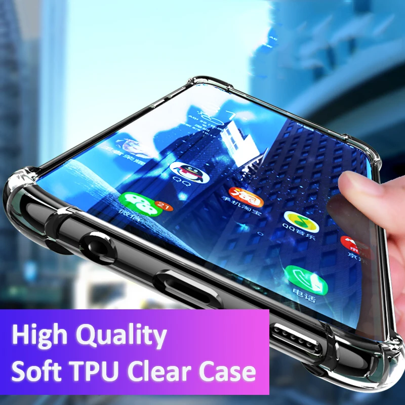 

For Samsung Note 10 Protective Case Shockproof Case Clear for Note 10+ Bumper Corner Airbag Case Transparent Soft Full Protect