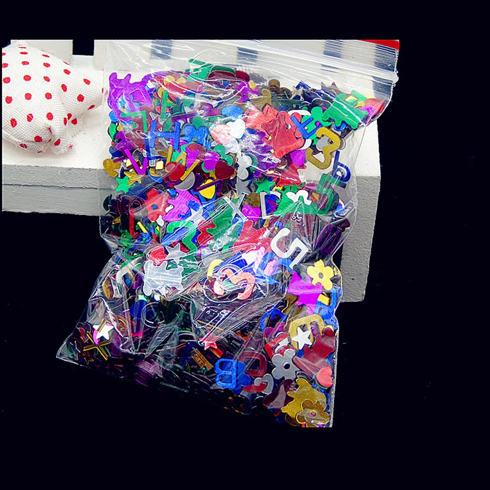 Разноцветные Блестки для дизайна ногтей и макияжа 15 г|Стразы украшения| |