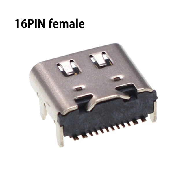 Виды 16 Pin. Универсальный Type-c (6 Pin) (Тип 2). Type c 12 Pin. Гнездо для зарядки купить