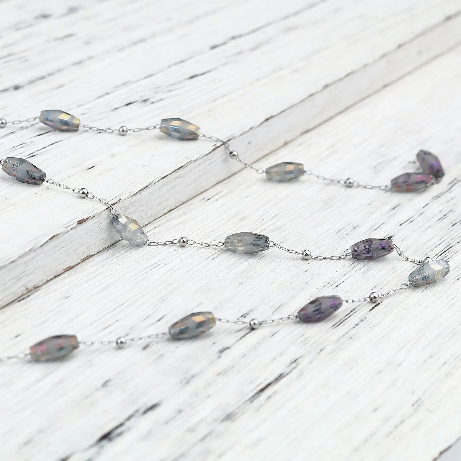 

1Meter Stainless Steel Link Cable Chain For Jewelry DIY Making Marquise Silver Color Links Orange Faceted 9x4mm