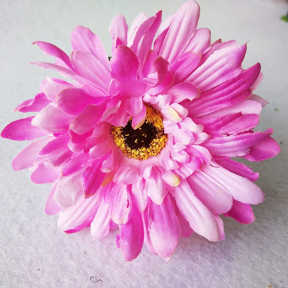 7 Ручная работа Gerbera модный домашний сад невесты Diy из упаковочного материала Свадебные банкетные Декоративные искусственные цветы ножницы Корона - Цвет: 7