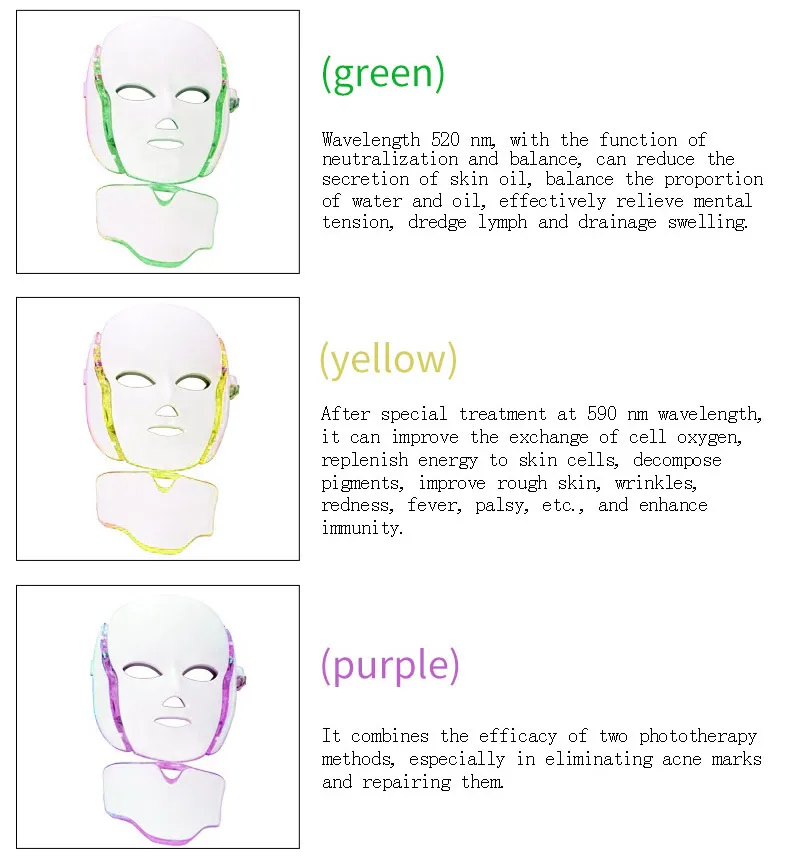 Красочная маска для красоты от акне пигментация Led Ipl Facemask инструмент для красоты красота омоложение кожи