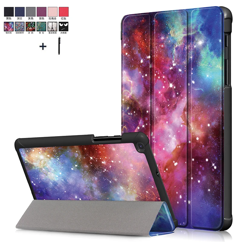 Просыпающимся Смарт сна Капа Fundas для Samsung Galaxy A 8 0 2019 SM T290 T295 T297 магнит чехол из