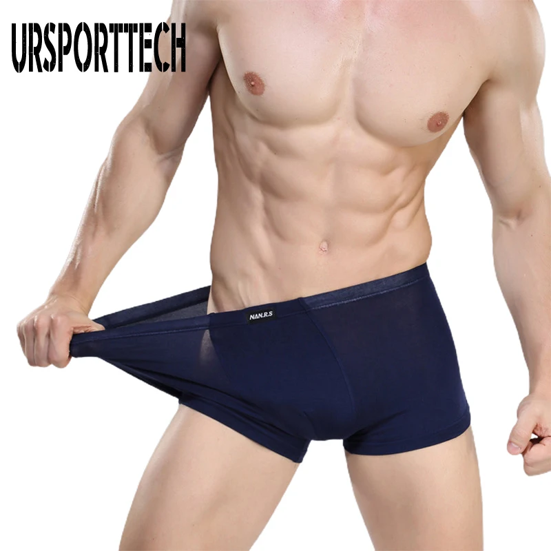 Новое Брендовое нижнее белье мужские боксеры серые хлопковые Дышащие Боксеры